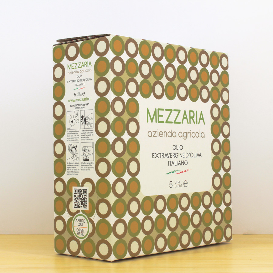 Bag in box 5 litri olio extravergine di oliva novello Mezzaria - istruzioni