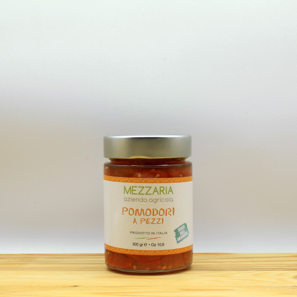 Pomodori a pezzi al naturale - Acquista online - Mezzaria - Fasano - Puglia